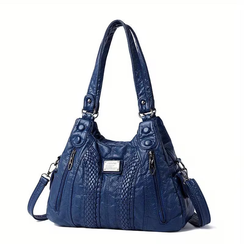 Multi-Pocket Tote Bag for Women, Casual Designer Crossbody Shoulder Purse