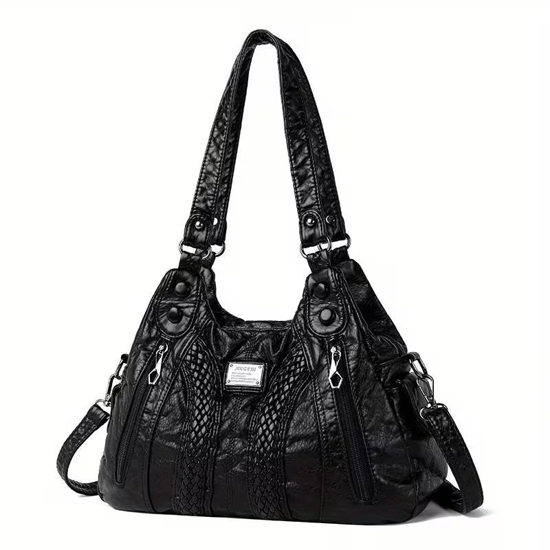 Multi-Pocket Tote Bag for Women, Casual Designer Crossbody Shoulder Purse