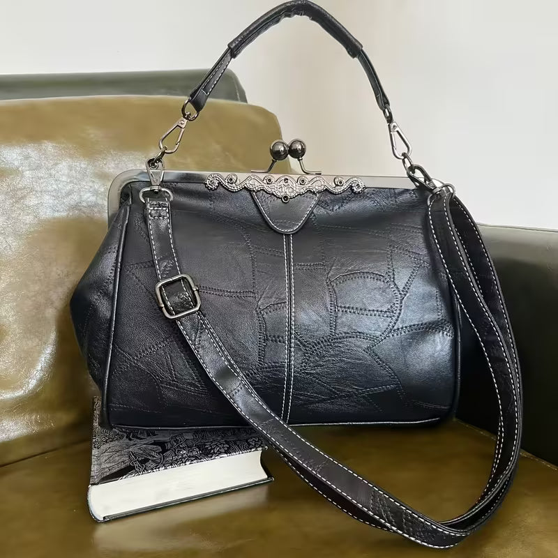 [Designer Shoulder Bag] Designer Shoulder Bag for Women - Vintage Clip Tote Style